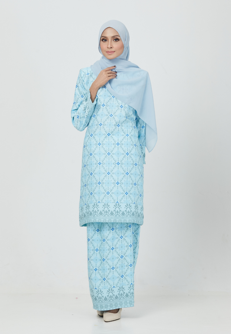 The Emerald Kurung | Sea Blue