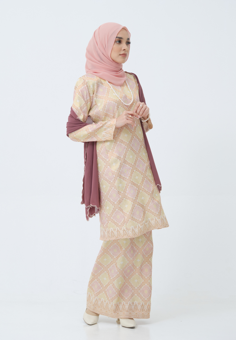 Songket Cenderawasih  - Peach