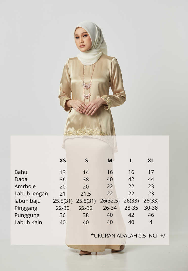 Kurung Moleq - Light Grey