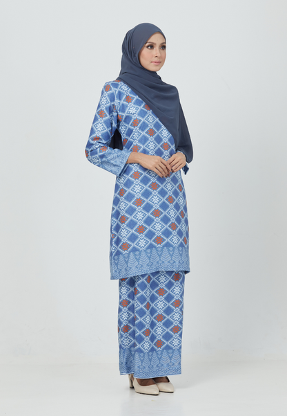 The Emerald Kurung | Royal Blue