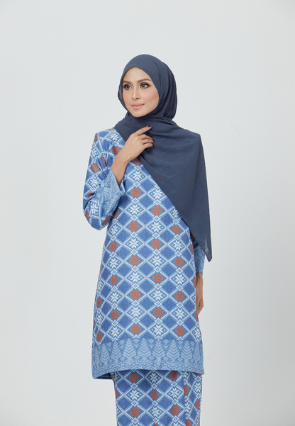 The Emerald Kurung | Royal Blue