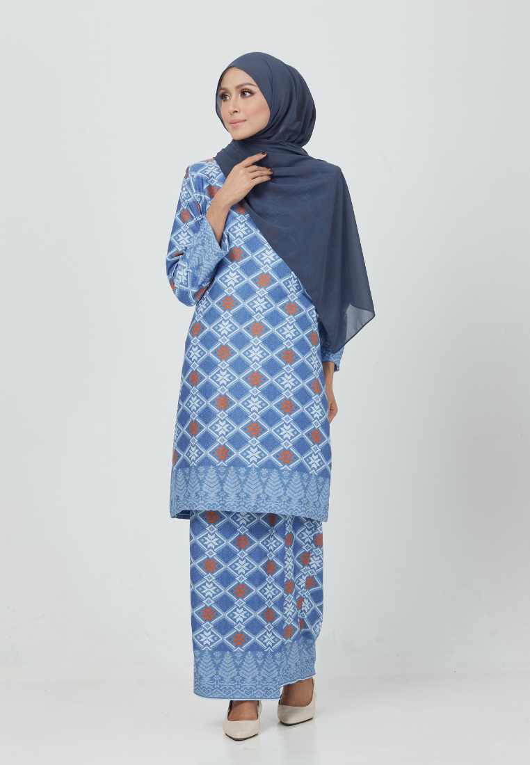 The Emerald Kurung | Royal Blue