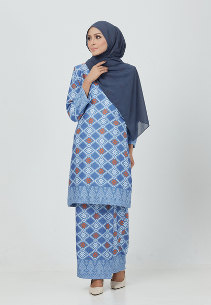 The Emerald Kurung | Royal Blue