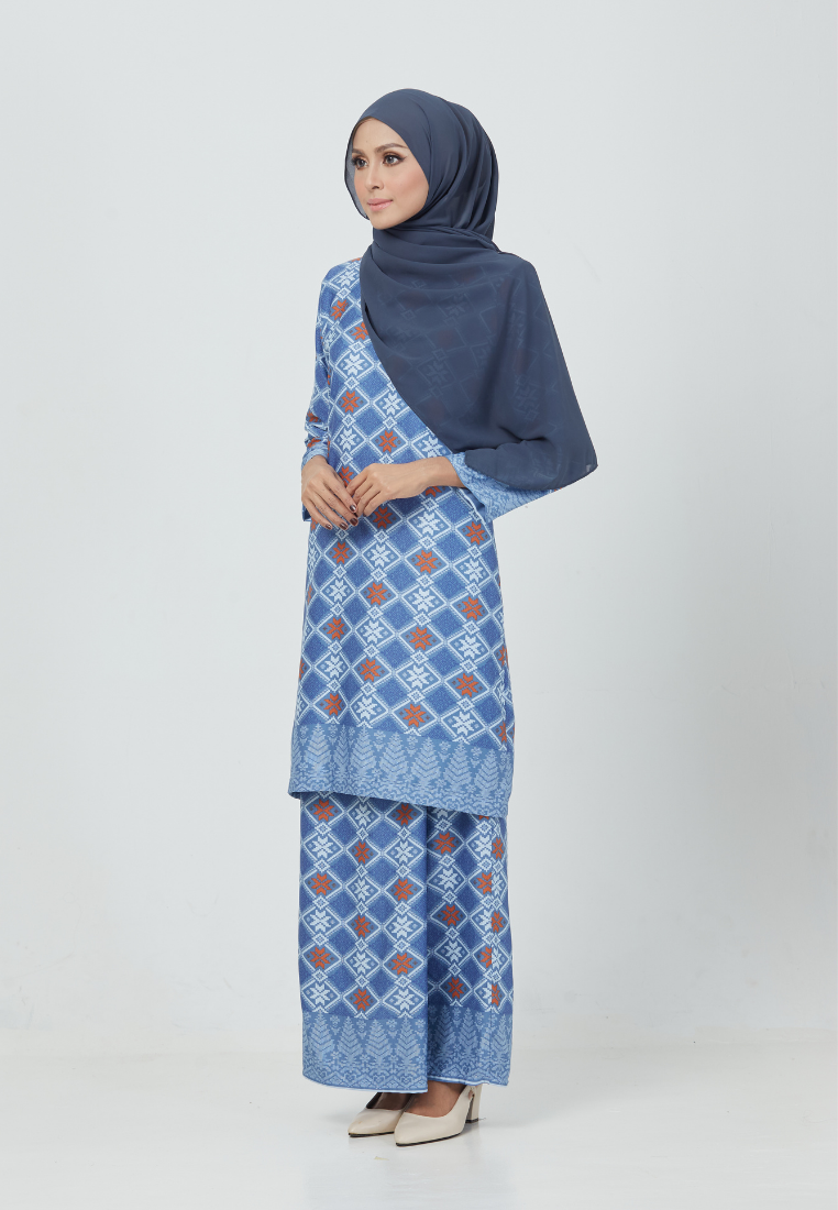 The Emerald Kurung | Royal Blue