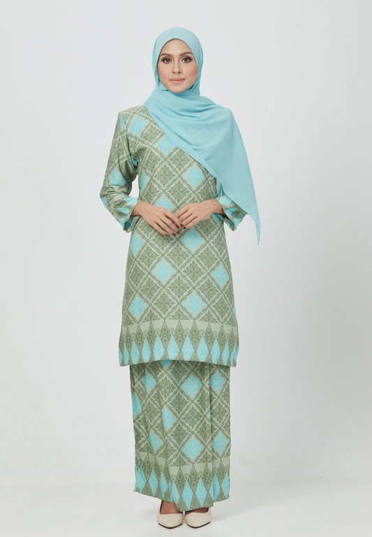 The Emerald Kurung | Turquoise