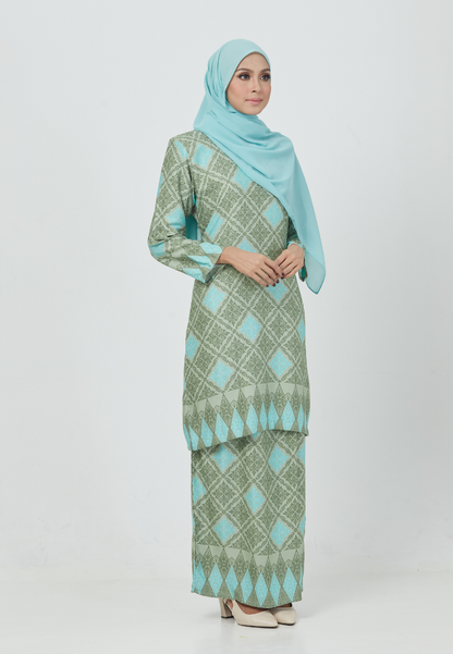 The Emerald Kurung | Turquoise