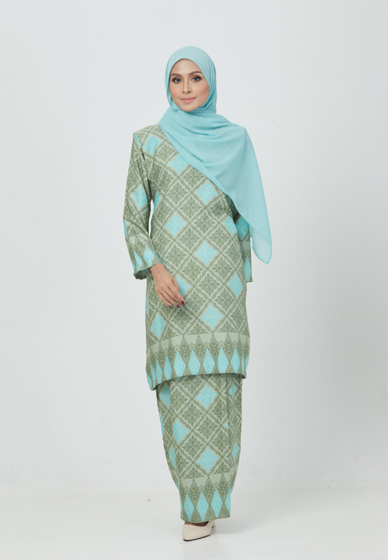 The Emerald Kurung | Turquoise