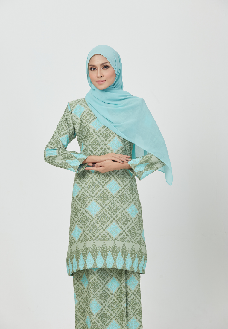 The Emerald Kurung | Turquoise