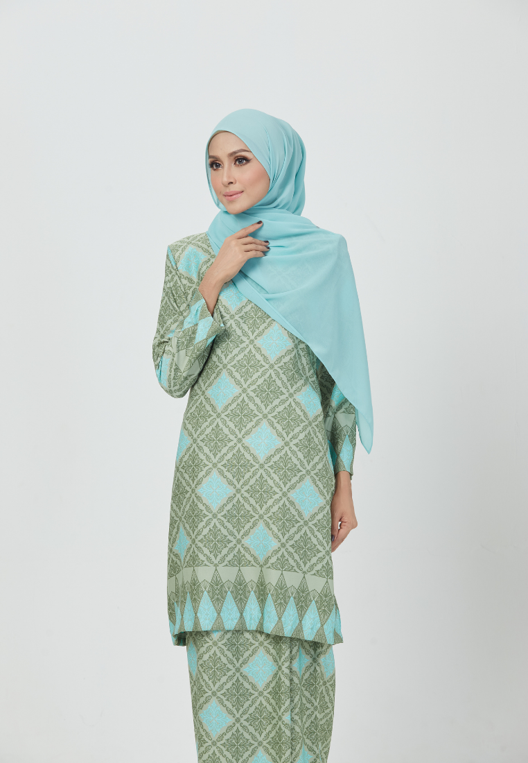 The Emerald Kurung | Turquoise