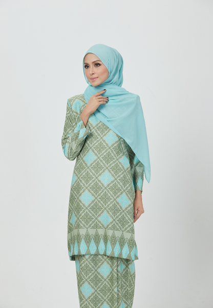 The Emerald Kurung | Turquoise