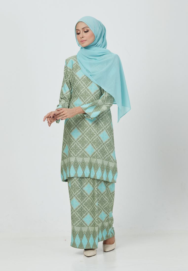 The Emerald Kurung | Turquoise