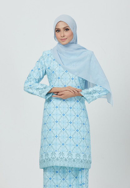 The Emerald Kurung | Sea Blue