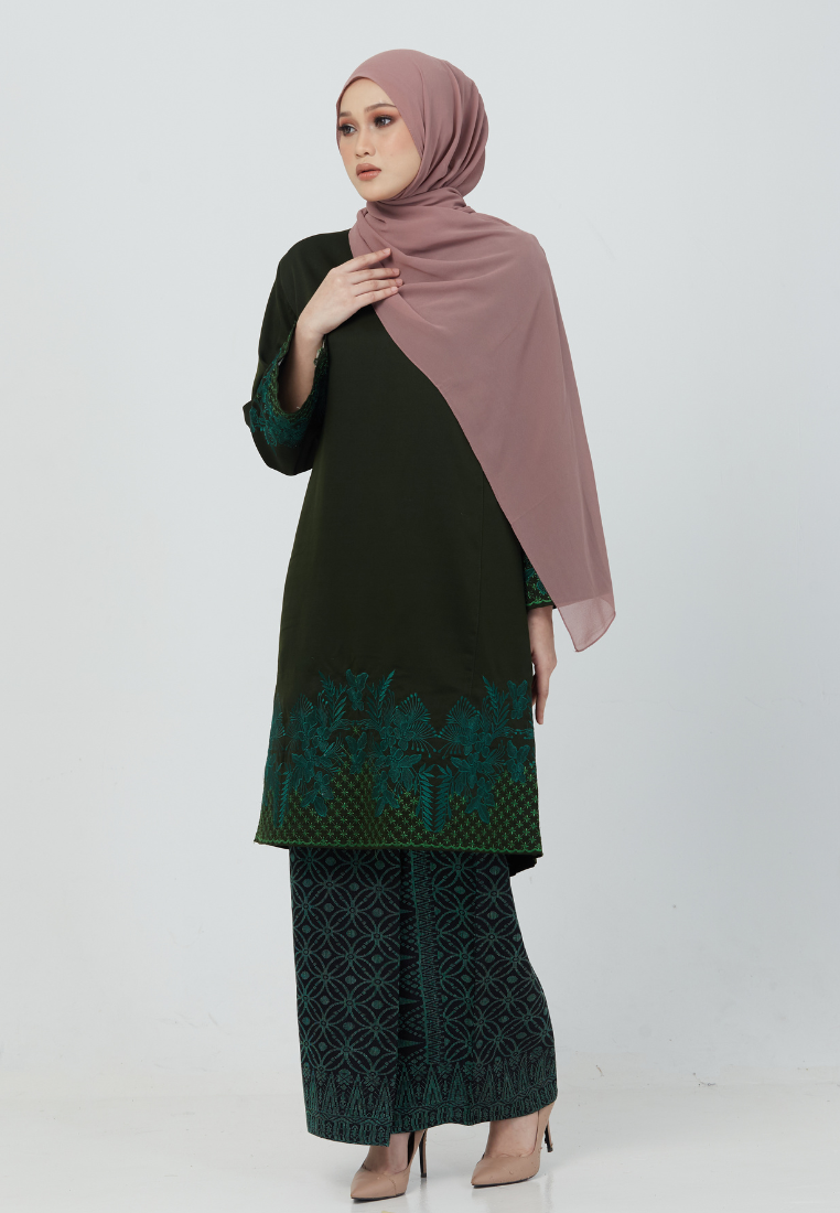 Kurung Gemersek | Emerald Green