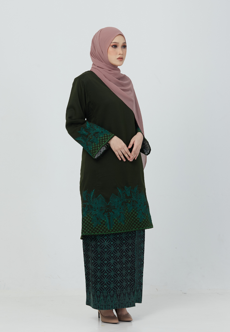 Kurung Gemersek | Emerald Green