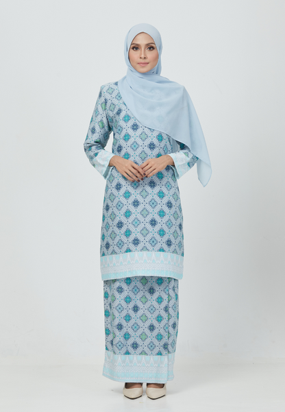 The Emerald Kurung | Baby Blue