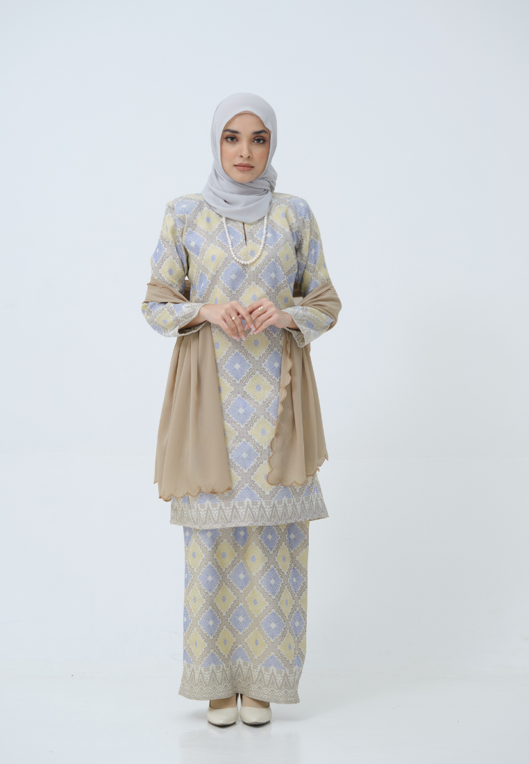 Songket Cenderawasih  - Purple + Yellow